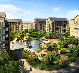 花园住宅图片_花园住宅素材_花园住宅模板免费下载