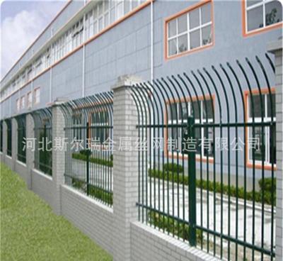 金属钢管带弯护栏 小区与工厂的锌钢防护首选
